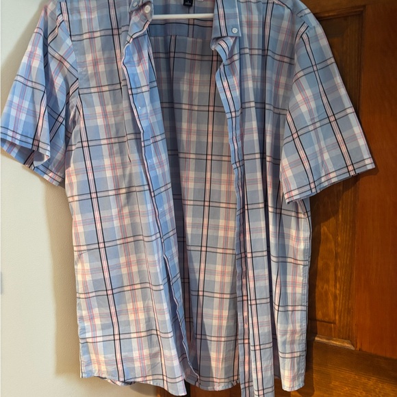 Men's Blue Plaid Shirt - Picture 1 of 5